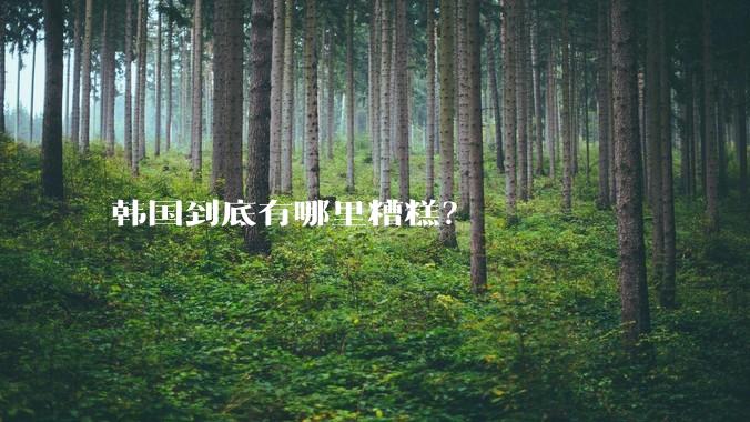 韩国到底有哪里糟糕？